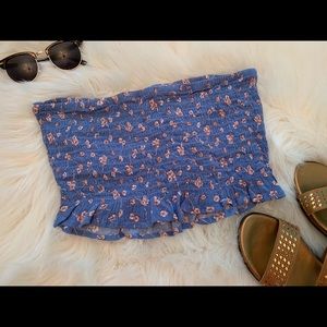 Floral tube top